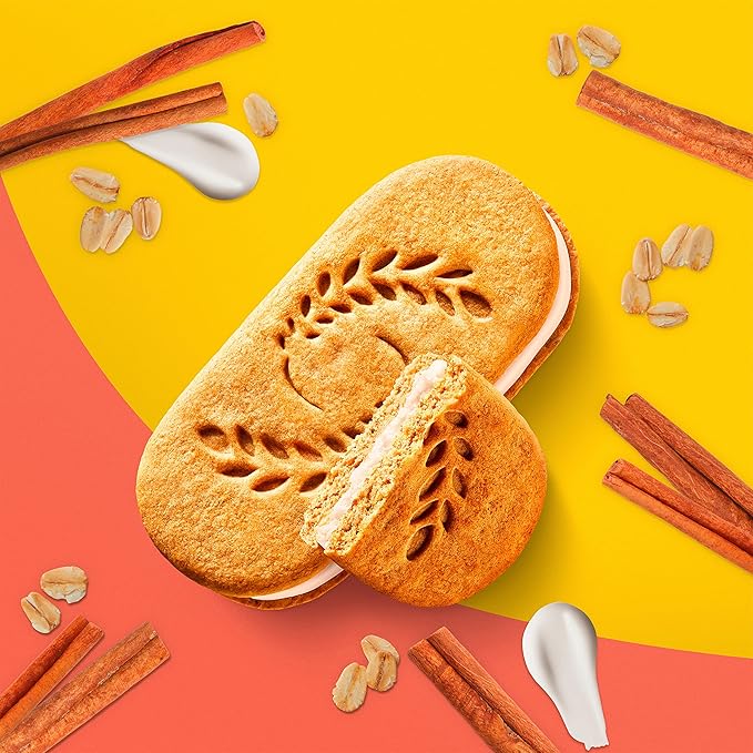 belVita Breakfast Bar Biscuit Sandwiches, Cinnamon Brown Sugar with Vanilla Creme, 30 Total Packs, 6 Boxes (2 Biscuits Per Pack)