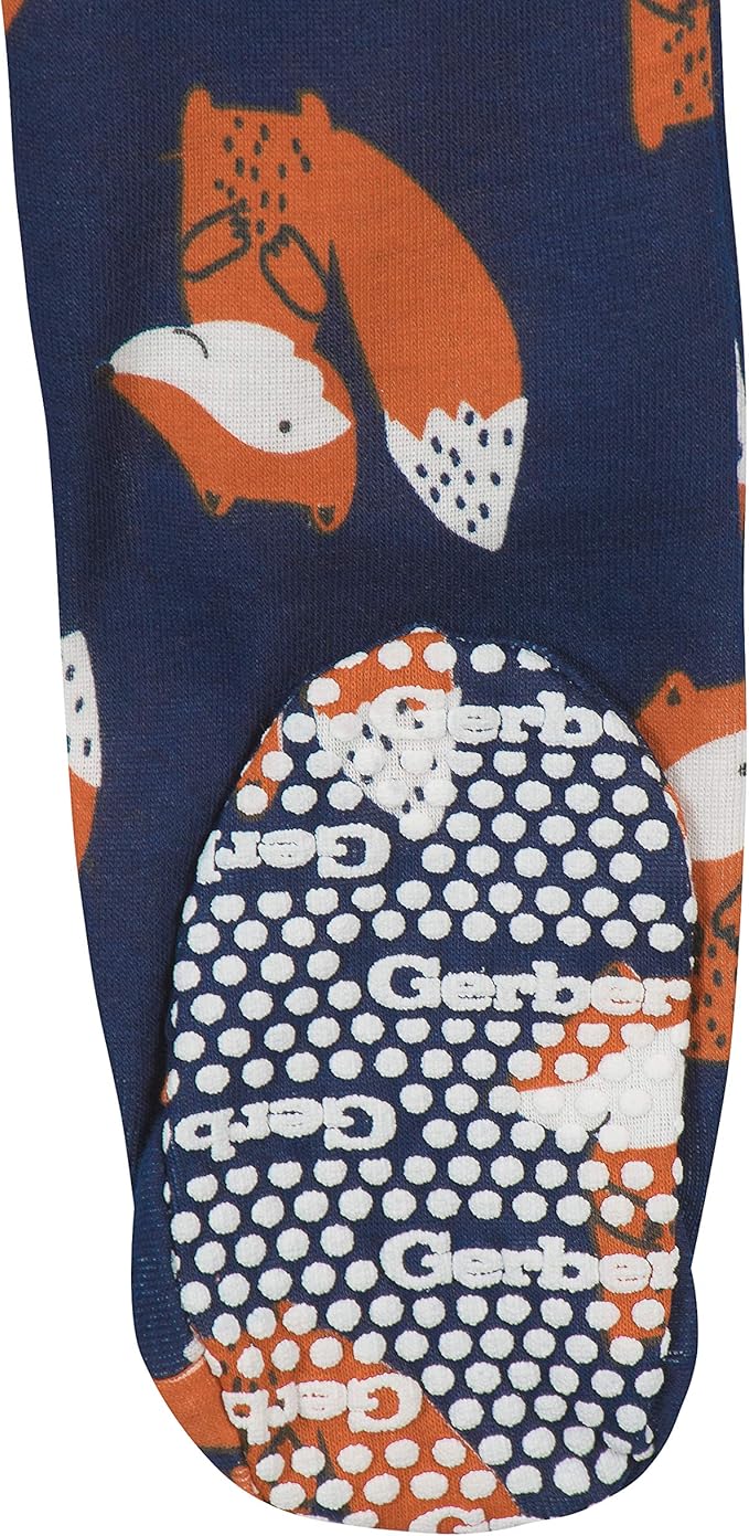 Gerber Baby Boys' 2-Pack Footed Pajamas