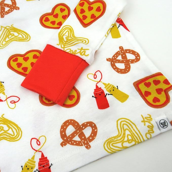 HonestBaby unisex-baby Celebration 2-piece Pajamas Sleepwear Pjs 100% Organic Cotton for Baby, Toddler, Kids