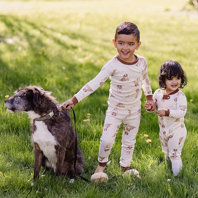 Burt's Bees Baby Boys' 2-Piece Long Sleeve Tee and Pants Organic Cotton Pajama Set