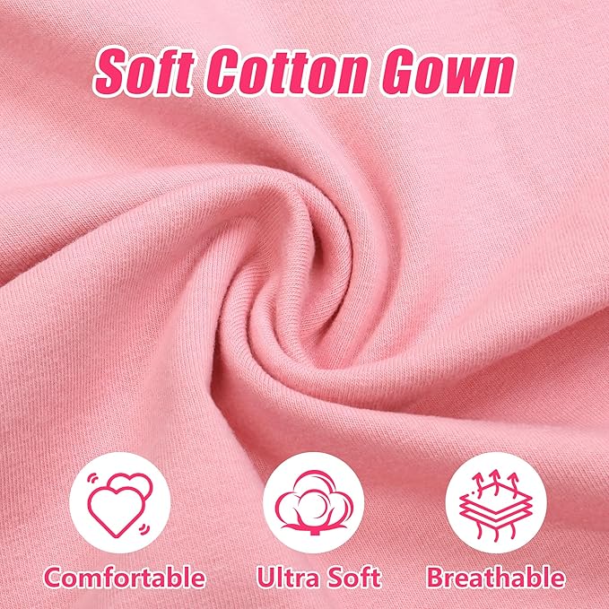 Newborn Baby Gown 0-6 Months, Super Soft Newborn Sleepers Gown, Long Sleeve Nightgown for Baby Girl, Infant Come Home Essential Outfit with Headband Green