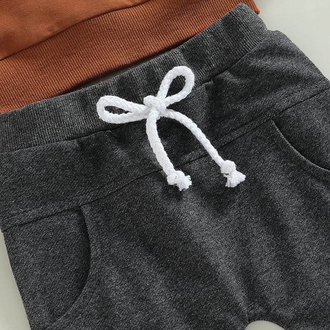 CIYCUIT Toddler Baby Boy Clothes Long Sleeve Sweatshirt Pants Set Fall Winter Outfits