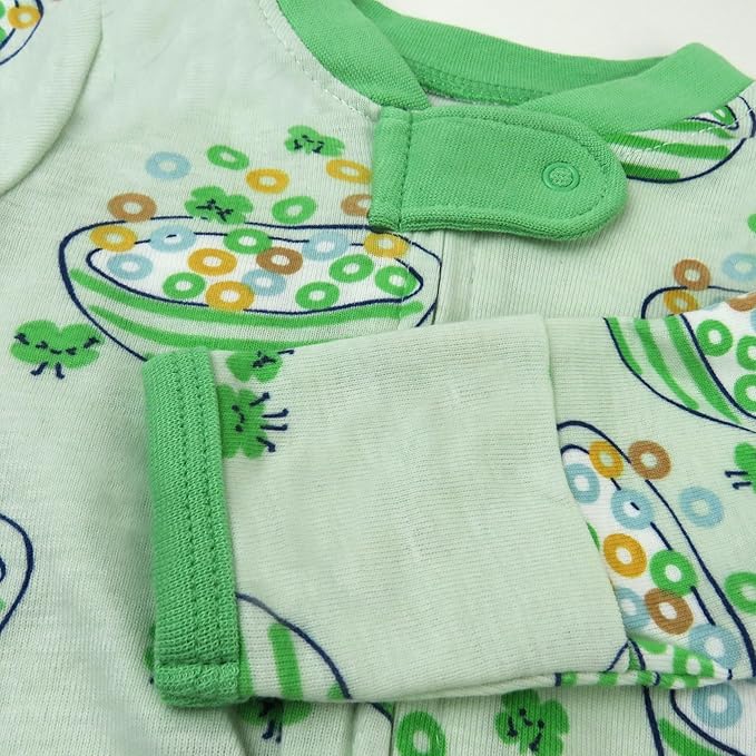 HonestBaby Baby Celebration Sleep & Play Footed One-Piece Pajama Sleeper 100% Organic Cotton