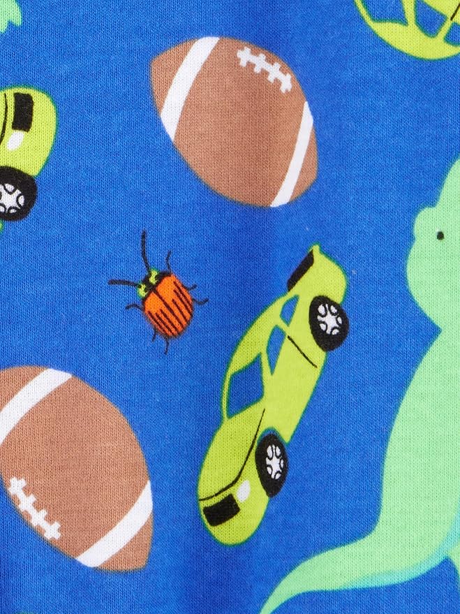 Simple Joys by Carter's Toddlers and Baby Boys' Snug-Fit Footed Cotton Pajamas, Pack of 3