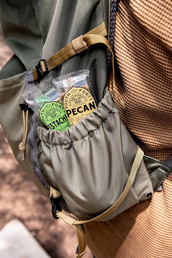 South 40 Snacks Crunchy Pecan Bar, Just 4 Ingredients, Touch of Honey (40g Bar, Pack of 12)