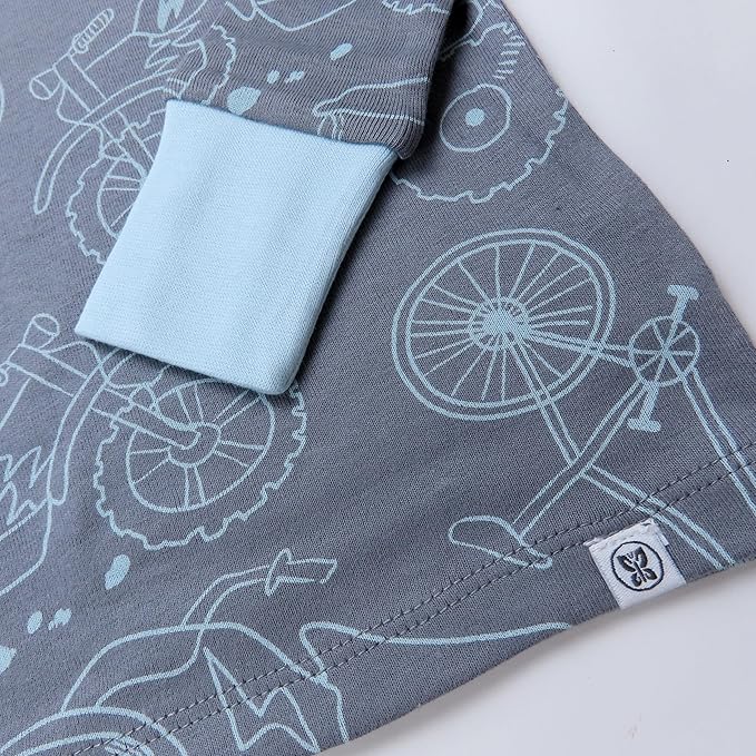 HonestBaby 2-Piece Pajamas Sleepwear Pjs 100% Organic Cotton for Baby, Toddler, Kids, Boy