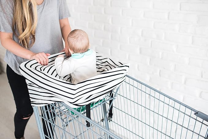 Baby Car Seat Cover Canopy and Nursing Cover Multi-Use Stretchy 5 in 1 Gift "The Sailor" by Copper Pearl