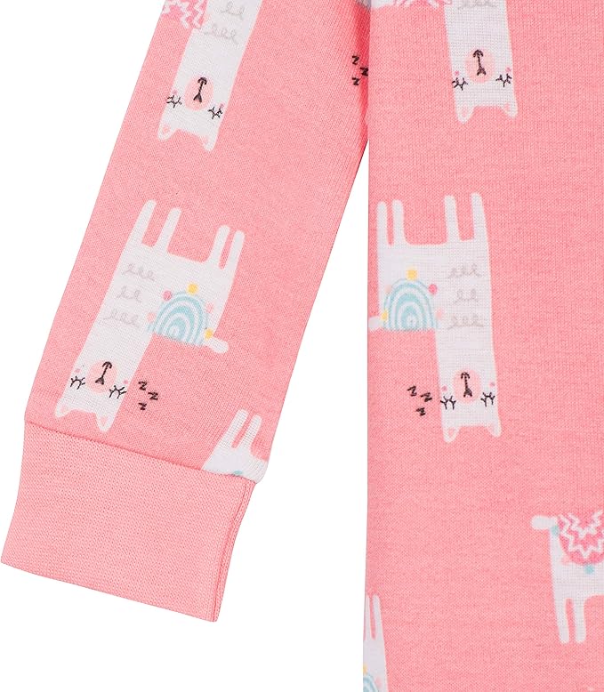 Gerber Baby Girls' 2-Pack Footed Pajamas