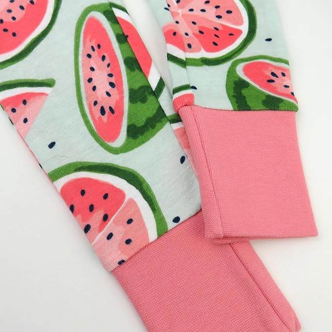 HonestBaby baby-girls 2-piece Pajamas Sleepwear Pjs 100% Organic Cotton for Baby, Toddler, Kids, Girl