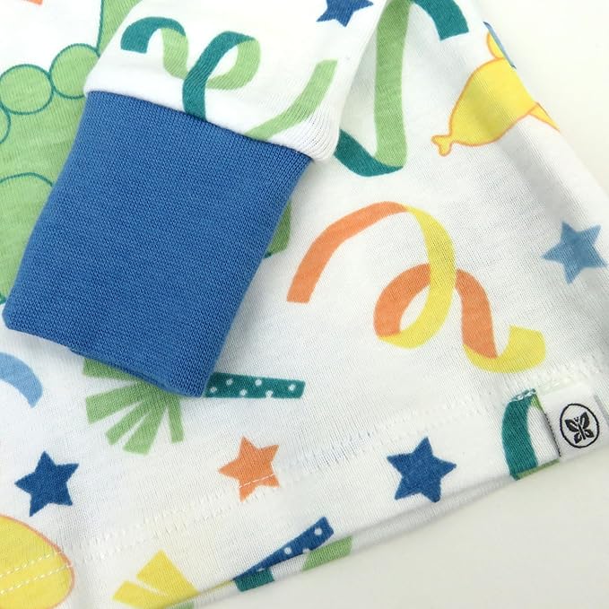HonestBaby 2-Piece Pajamas Sleepwear Pjs 100% Organic Cotton for Baby, Toddler, Kids, Boy
