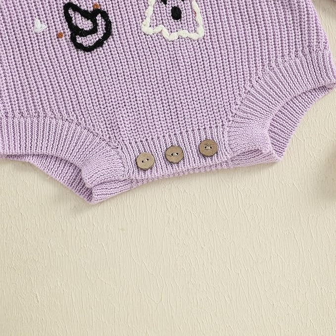 FYBITBO Baby Girl Boy Sweater Knit Oversized Pullover Sweatshirt Romper Onesie Warm Fall Winter Clothes Outfit Newborn