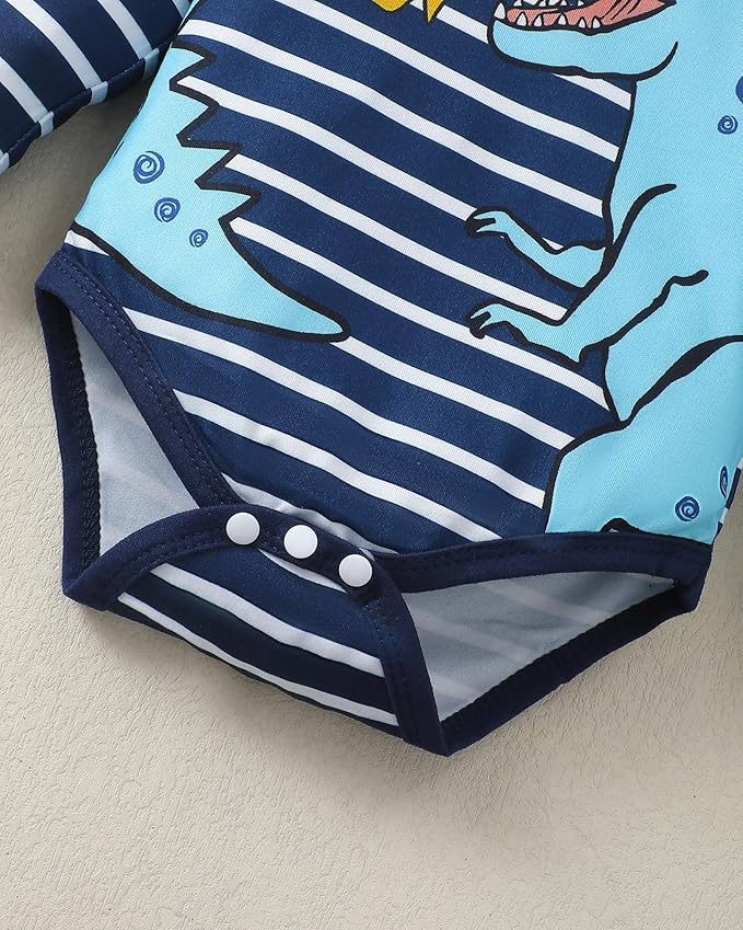 SUNNY PIGGY Baby Boy Clothes Newborn Infant Boys Outfits Romper Hat Pants 3PC Set 0-3 3-6 6-12 12-18 Month Clothing Gift