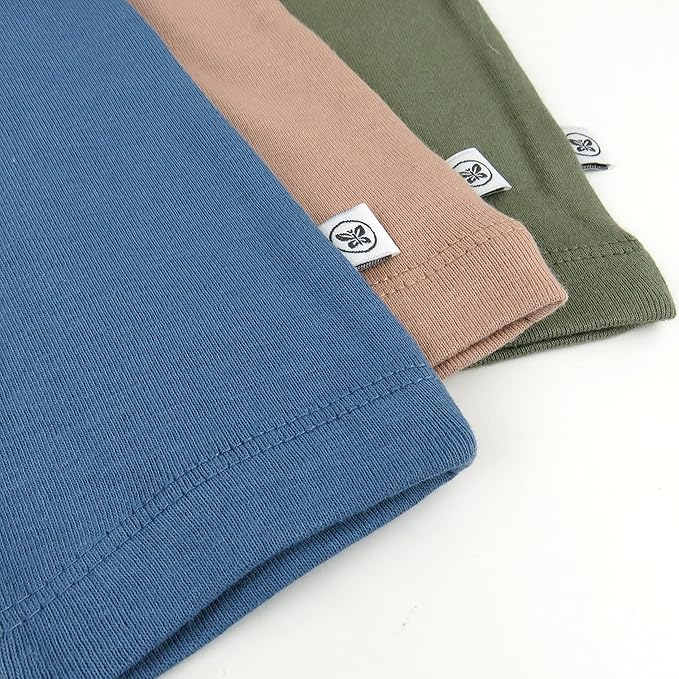 HonestBaby Unisex-Baby Multipack Harem Pants Roomy Fit Pull on Bottoms 100% Organic Cotton for Baby Boys, Girls