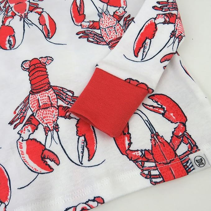 HonestBaby unisex-baby Celebration 2-piece Pajamas Sleepwear Pjs 100% Organic Cotton for Baby, Toddler, Kids