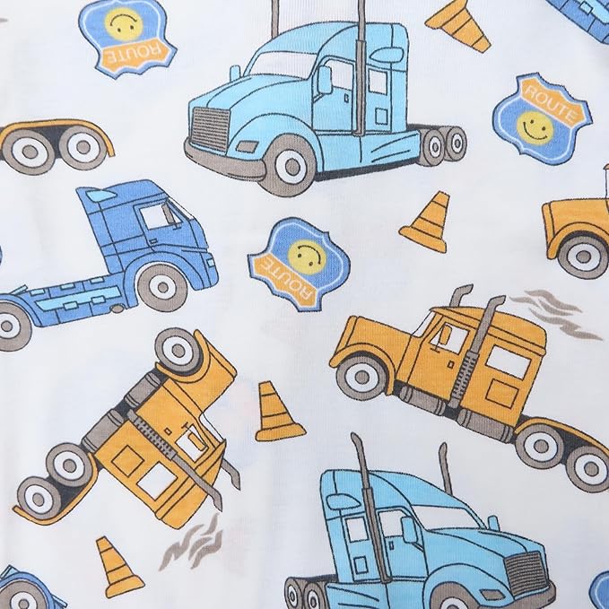 HonestBaby Sleep & Play Footed One-piece Pajama Sleeper 100% Organic Cotton, Baby Boys