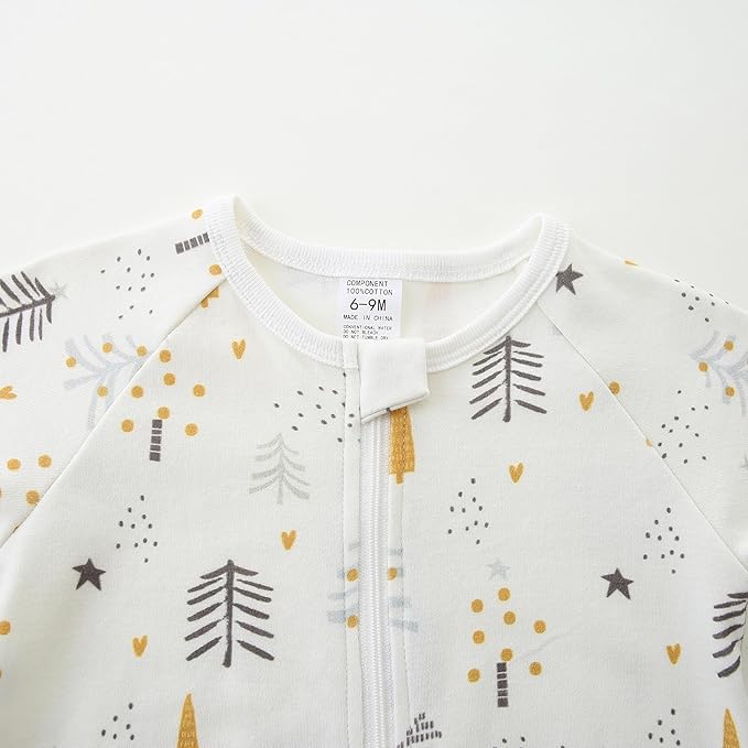 Baby Boy Girl Romper Short Sleeve 100% Cotton Bodysuit Outfits 2 Way Zipper Jumpsuit