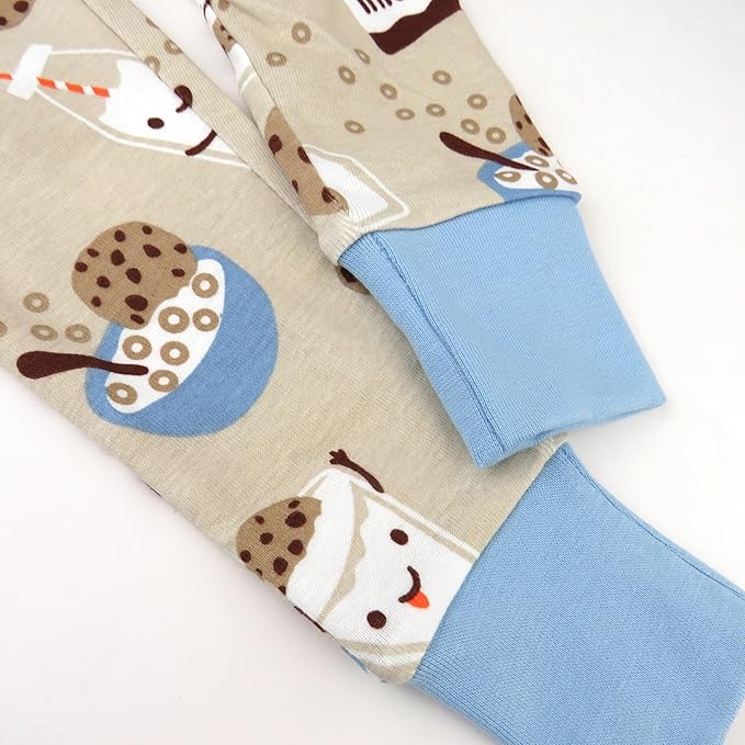 HonestBaby 2-Piece Pajamas Sleepwear Pjs 100% Organic Cotton for Baby, Toddler, Kids, Boy