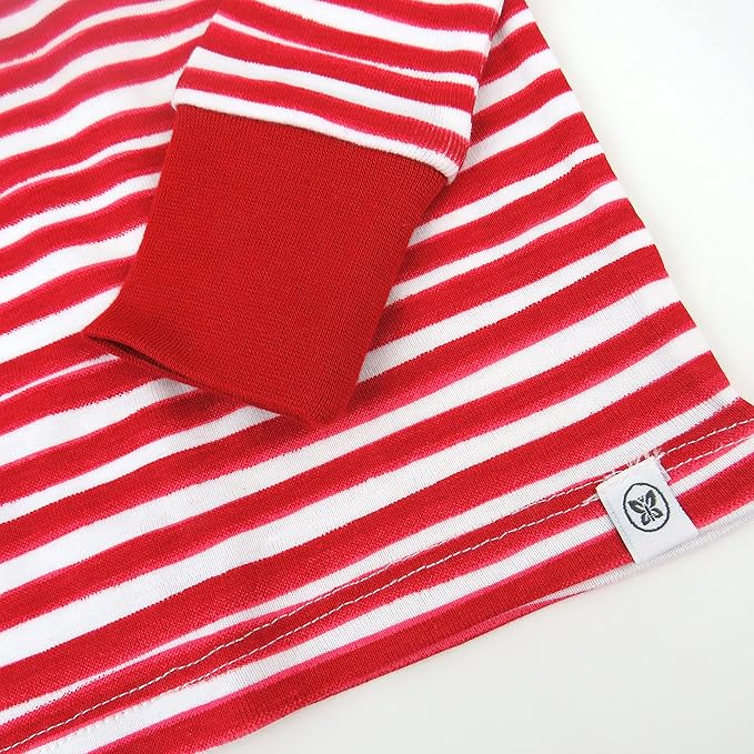 HonestBaby 4 Piece Pajamas Sleepwear Pjs 100% Organic Cotton for Infant Baby and Toddler Boys, Girls, Unisex