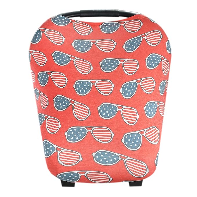 Copper Pearl Multi-Use Cover: Car Seat Covers, Nursing Cover, and Stroller Cover for Sun - Stretchy Fabric, All-Season Use, Stylish Designs, Easy Access for Moms - Spangled