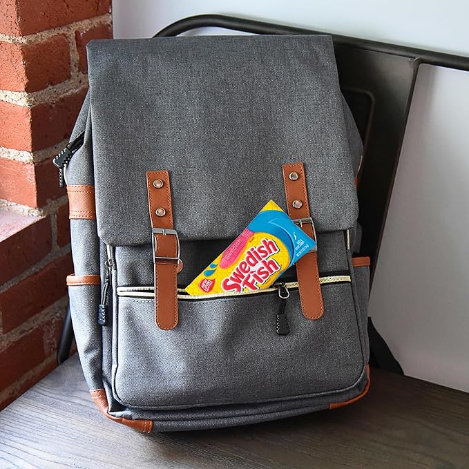 SOUR PATCH KIDS and SWEDISH FISH Mini Soft & Chewy Candy Variety Pack, Bulk Candy, 20 Snack Packs