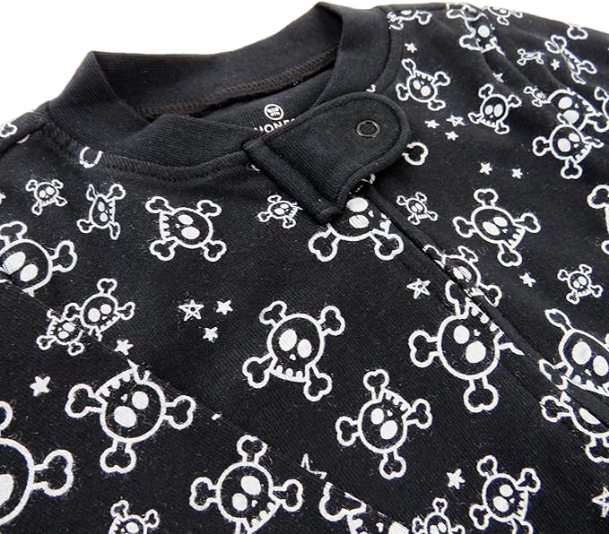 HonestBaby Baby Celebration Sleep & Play Footed One-Piece Pajama Sleeper 100% Organic Cotton