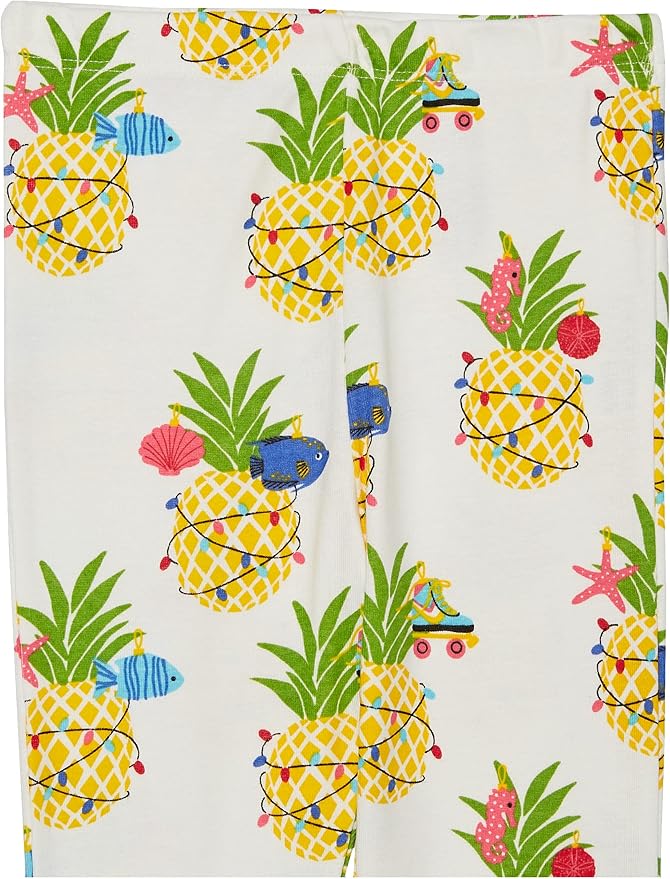 HonestBaby 4 Piece Pajamas Sleepwear Pjs 100% Organic Cotton for Infant Baby and Toddler Boys, Girls, Unisex