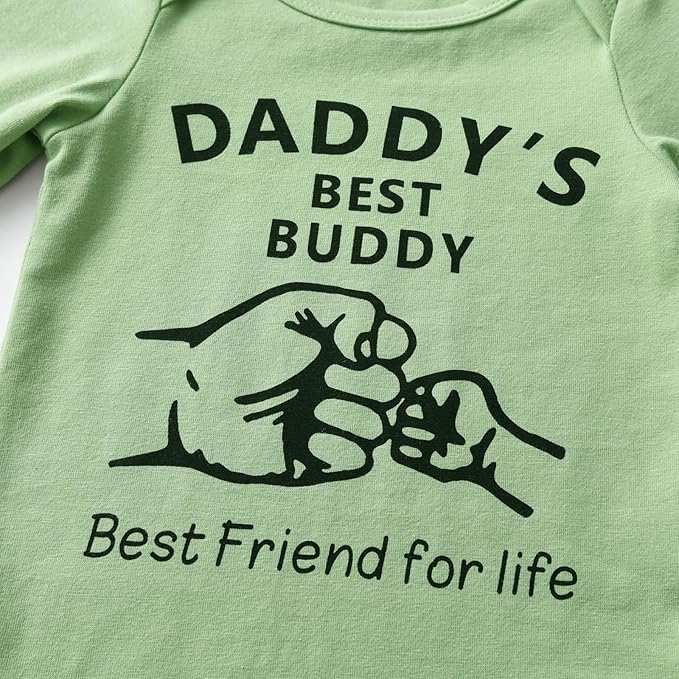 KuKitty Newborn Infant Baby Boy Clothes Long Sleeve Romper + Pants + Hat 3PCS Outfits Set