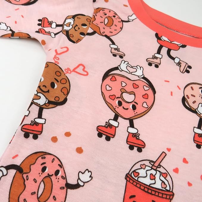 HonestBaby unisex-baby Celebration 2-piece Pajamas Sleepwear Pjs 100% Organic Cotton for Baby, Toddler, Kids