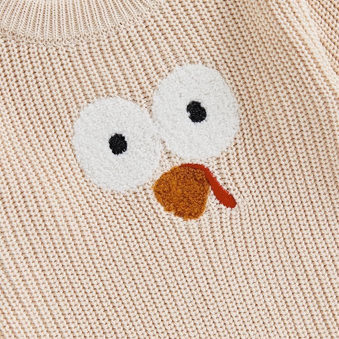 FYBITBO Baby Girl Boy Sweater Knit Oversized Pullover Sweatshirt Romper Onesie Warm Fall Winter Clothes Outfit Newborn