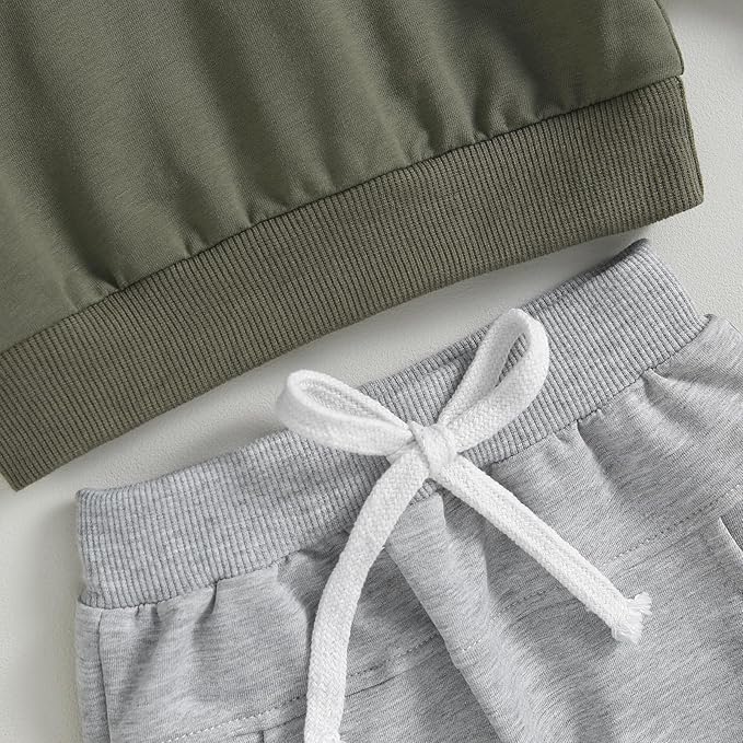 CIYCUIT Toddler Baby Boy Clothes Long Sleeve Sweatshirt Pants Set Fall Winter Outfits