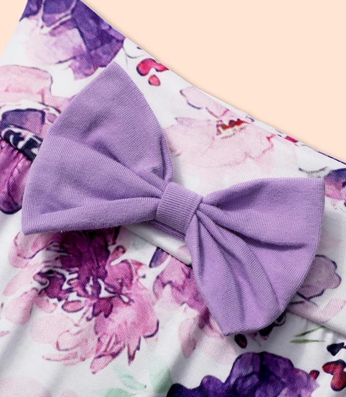 Infant Newborn Baby Girl Clothes Baby Girl Outfits For All Seasons Long Sleeve Snap Romper Pant Sets With Headband