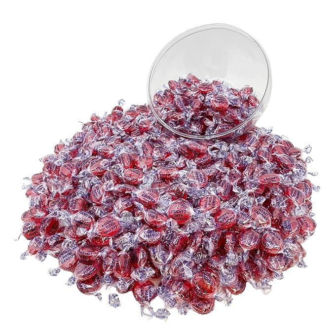 Sugar Free Fiery Cinnamon Hard Candy Discs -1 lb Bag Individually Wrapped Keto And Diabetic Friendly Cinnamon Flavored Gourmet Candies (16oz)