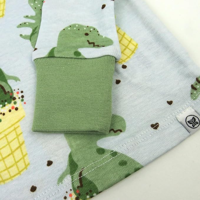 HonestBaby baby-girls 2-piece Pajamas Sleepwear Pjs 100% Organic Cotton for Baby, Toddler, Kids, Boy