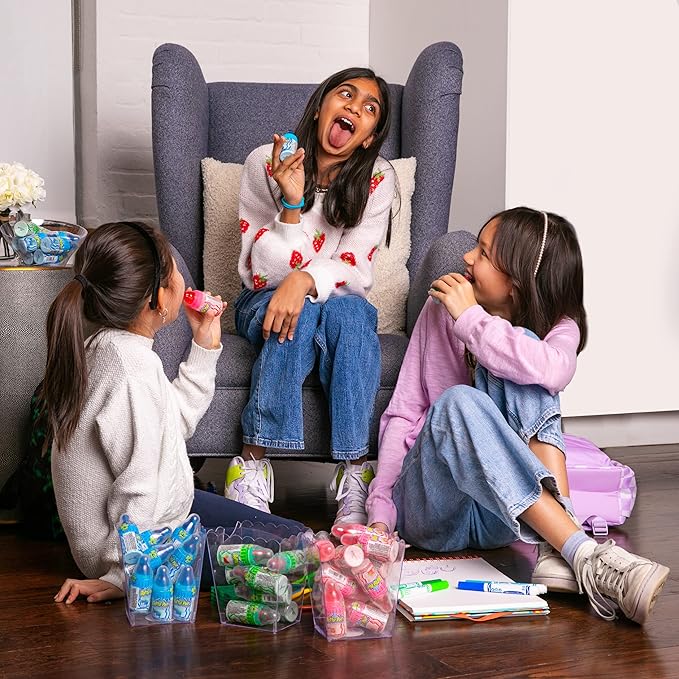 Baby Bottle Pop Candy Lollipop, 18 Ct Bulk Lollipops with Dipping Powder in Assorted Fruity Flavors, Full Size, Individually Wrapped Hard Candy For Gender Reveal, Baby Showers, Goodie Bags & Parties