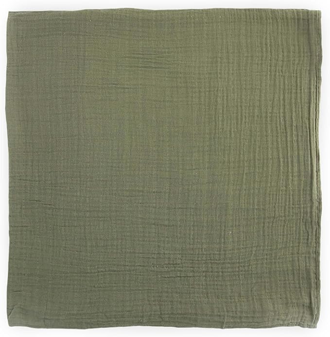 Little Unicorn Premium Cotton Swaddle Baby Blanket | Breathable Fabric | for swaddling, Play, Nursing & More (Fern)