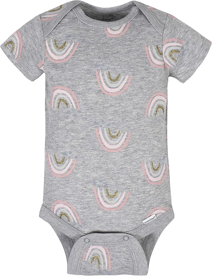 Gerber baby-girls 8-pack Short Sleeve Onesies Bodysuits