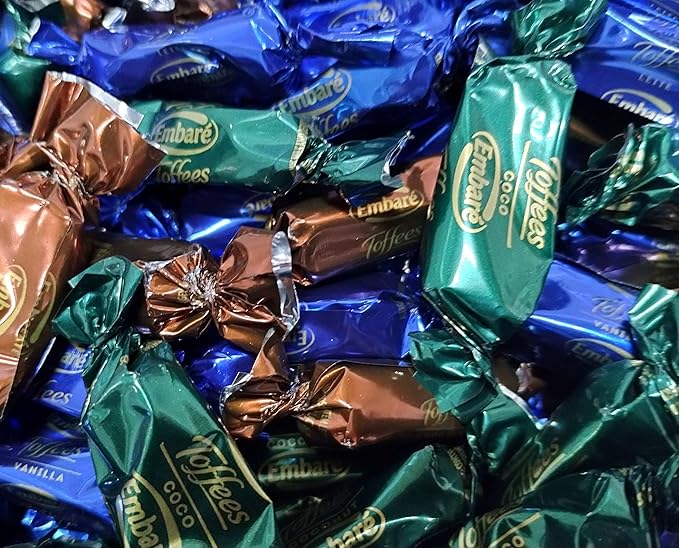 Assorted Toffee Candy - 2 lbs of Fresh Delicious Assorted Individually Wrapped Toffee