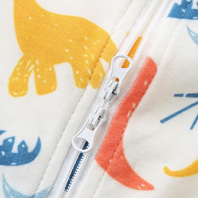 Baby Boy Girl Romper Short Sleeve 100% Cotton Bodysuit Outfits 2 Way Zipper Jumpsuit