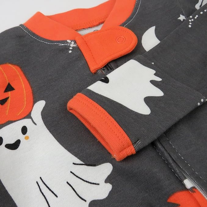 HonestBaby Baby Celebration Sleep & Play Footed One-Piece Pajama Sleeper 100% Organic Cotton