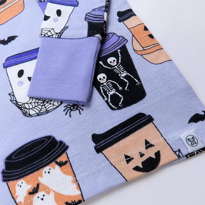 HonestBaby unisex-baby Celebration 2-piece Pajamas Sleepwear Pjs 100% Organic Cotton for Baby, Toddler, Kids