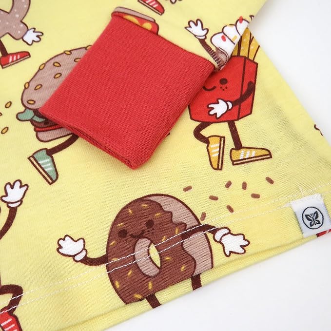 HonestBaby 2-Piece Pajamas Sleepwear Pjs 100% Organic Cotton for Baby, Toddler, Kids, Boy