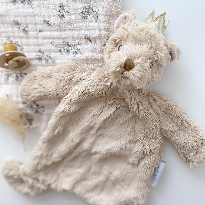 MON AMI Prince Teddy Bear Plush Lovey for Babies – 15” | Security Blanket for Newborns