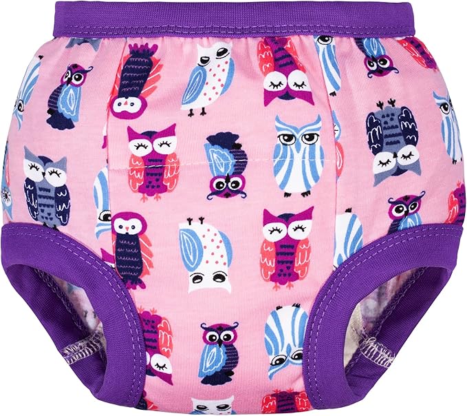 BIG ELEPHANT Potty Training Underwear - 10 Pack, 100% Cotton Absorbent Unisex Toddler Pee Pants for Boys Girls