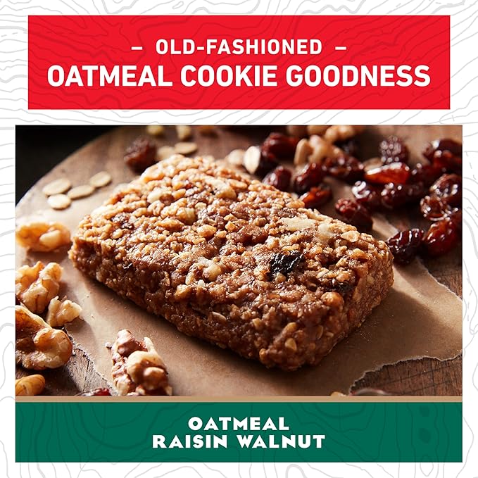 CLIF BAR - Oatmeal Raisin Walnut - Made with Organic Oats - Energy Bars - Non-GMO - Plant Based Protein Bars (10 Pack)