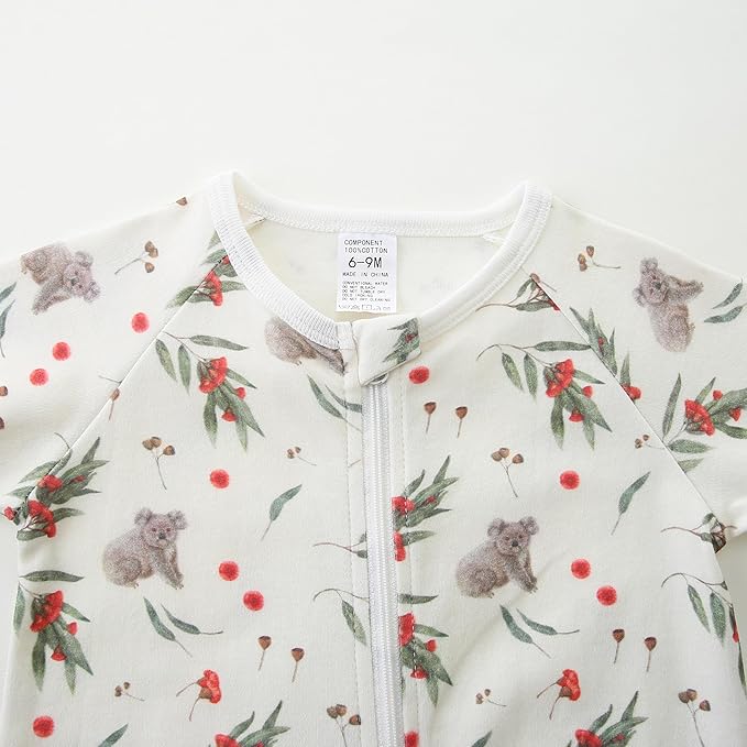 Baby Boy Girl Romper Short Sleeve 100% Cotton Bodysuit Outfits 2 Way Zipper Jumpsuit