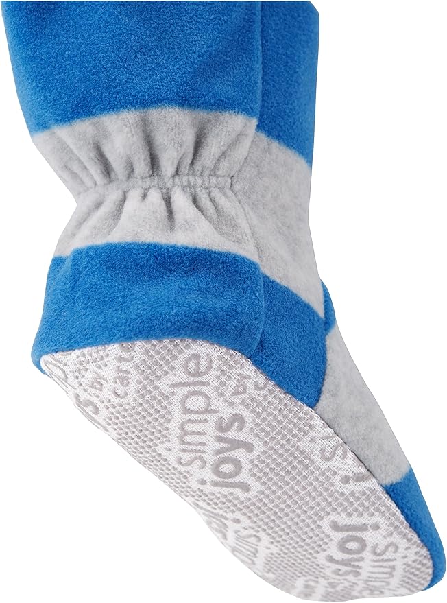 Simple Joys by Carter's Toddlers and Baby Boys' Loose-Fit Flame Resistant Fleece Footed Pajamas, Pack of 3