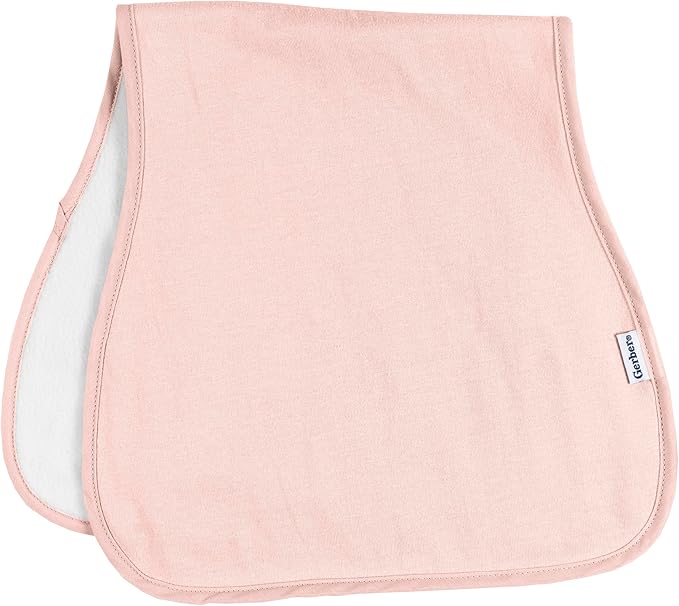 Gerber Baby Unisex Burp Cloths 60-Pack, Pink, Size 10.5" x 21"