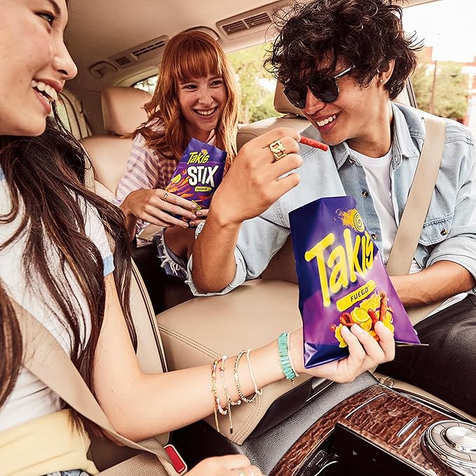 Takis 40 pc / 1 oz Variety Pack - Fuego & Blue Heat Flavored Rolled Tortilla Chips - (20) Fuego, (20) Blue Heat - Perfect for Tailgates, Parties, or the Office