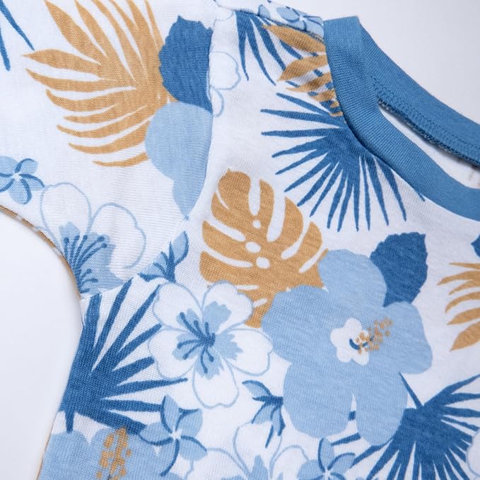 HonestBaby 2-Piece Pajamas Sleepwear Pjs 100% Organic Cotton for Baby, Toddler, Kids, Boy