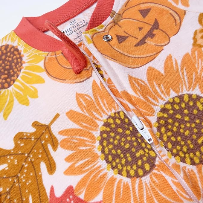 HonestBaby Baby Celebration Sleep & Play Footed One-Piece Pajama Sleeper 100% Organic Cotton